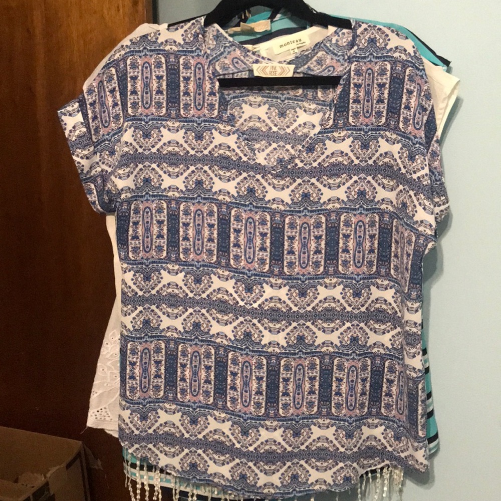 Pink rose top